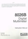 Fluke Model 8026B Digital Multimeter Instruction Manual