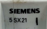 Siemens 5SX21-C10 1 Pole Circuit Breaker 10A 230-400V Panel Mount