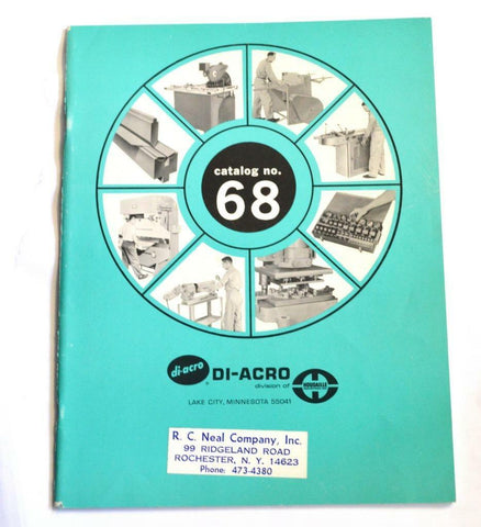 DI-ACRO 68 PRECISION METALWORKING EQUIPTMENT BROCHURE