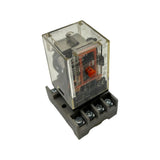 Omron MK2P-S Relay 120V 10A w/ Dayton 5X852F Base Socket Assembly