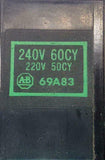 Allen Bradley  69A83  Motor Starter Relay Coil 220/240 50/60 Hz VAC Size 00