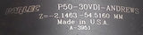Parlec P50-30VDI-ANDREWS Tap Adapter A-3951 Z=-2.1463" -54.5160mm  68F (20C)