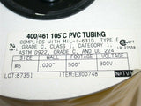 UP TO 20 NATVAR 400/461 500' .020" WALL 300V PVC ELECTRICAL SLEEVING TUBING #6