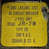 Square D QO330 3 Pole Circuit Breaker 30A 120/240VAC Plug-In Mount