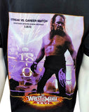 Men's WrestleMania XXVI Undertaker Defeated Shawn Michaels Black Shirt Size L