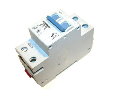 SCHRACK 2 POLE 16 AMP SD-92 CIRCUIT BREAKER DIN MOUNT G 16 A