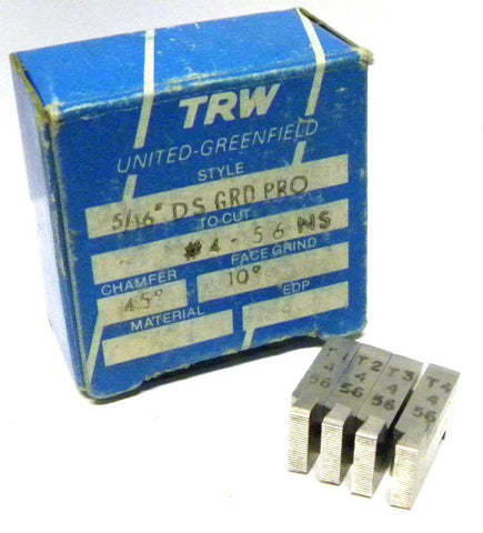 BRAND NEW SET OF TRW THREAD CHASERS 5/16" DS GRD PRO TO CUT #4-56 NS