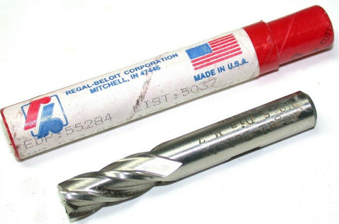 Up To 6 New Regal 9.5mm 4 Flute HSS End Mills 5037