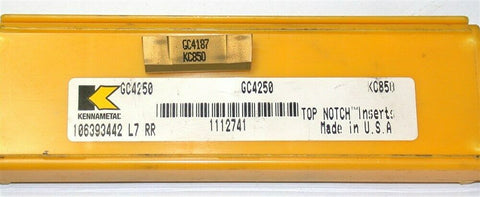 Lot of 3 New Kennametal Grooving Carbide Inserts GC4250 KC850