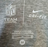 Nike NFL Team Apparel Men's Dri-Fit Tennessee Titans Football Gray Shirt Size M