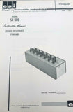 Electro Scientific Industries Model SR1010 Transfer Standard Instruction Manual