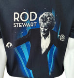 Hanes Men's Rod Stewart Tour 2012 Black Short Sleeve Shirt Size Large