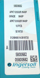 Lot of 10 New Ingersoll Carbide Milling Inserts APKT120332R IN40P