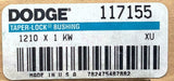 Dodge 1210 X 1 KW Taper Lock Bushing 1.0000" Bore 1/4" X 1/8" Keyway 117155