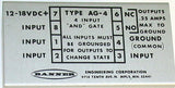 2 NEW BANNER INPUT MODULES 12-18 VDC 4 INPUT MODEL AG-4