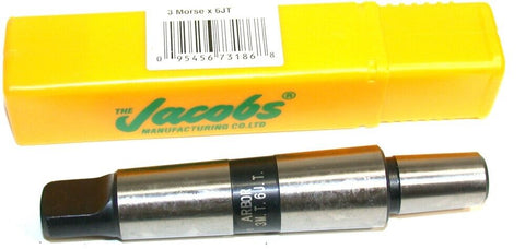 Up to 2 New Jacobs Arbor A0306 #3 Morse Taper To #6JT Adapter 3MT/3JT
