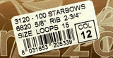 Brizzolari Premium 2-3/4" Orange Star Gift Bow 5/8" Ribbon 15 Loop 100 Count