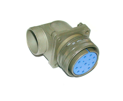 NEW AMPHENOL   28-20S   SIZE 28   CIRCULAR 14-PIN FEMALE ELBOW CONNECTOR