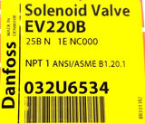 Danfoss EV220B Solenoid Valve 1in