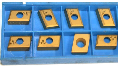 Lot of 8 New Valenite Indexable Milling Carbide Inserts CDEW 322.42R V1N
