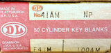 Dominion Lock 4IAM Cylinder Key Blanks Box of 50