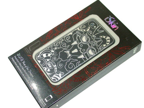 New iSkin Aura Year of the Dragon Case for iPhone 4/4S DRGIP4-BK1 -FREE SHIPPING