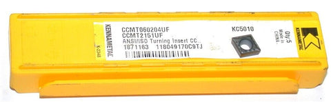 4 New Kennametal Screw-On Indexable Carbide Turning Inserts CCMT2151UF KC5010