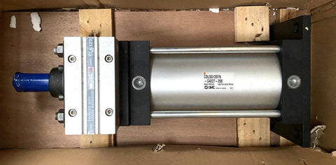 SMC CDLSG125TN G4227-200 Fine Locking Pneumatic Air Cylinder 8" Stroke 5" Bore