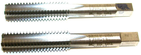 Lot of 2 New Besly 1/2"-13 NC GH1 4 Flute Bottom Taps 12602