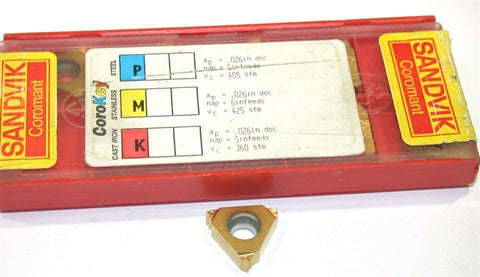 10 Sandvik Threading Carbide Inserts R166.0L-16UN01-240 1020 New