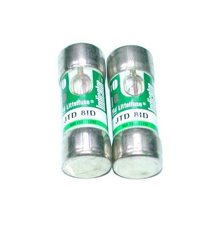 Lot of 2 Littel  JTD 8ID  Time Delay Indicator Fuses 600 VAC 8 Amp