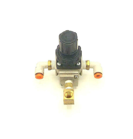 SMC  AR20K-N02-Z  Air Pressure Regulator W/Fittings  1/8 NPT