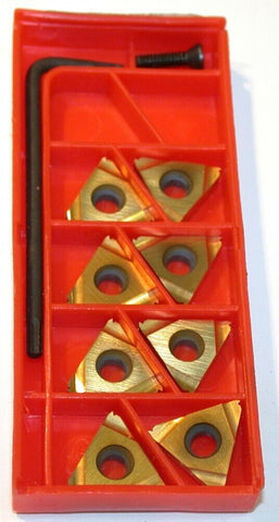 Lot of 10 New Carmex Tin Coated Carbide Threading Inserts 11 IR 32 UN MXC