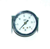 USG Panel Mount Pressure Gauge W/Bracket 1/8 NPT 0-30 PSI 1-1/4" Face