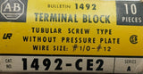 Box of (10) Allen-Bradley 1492-CE2 Terminal Block Ser. A  195A 600V