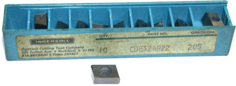 10 New Ingersoll Carbide 78° Parallelogram Milling Inserts CDE324R22 205