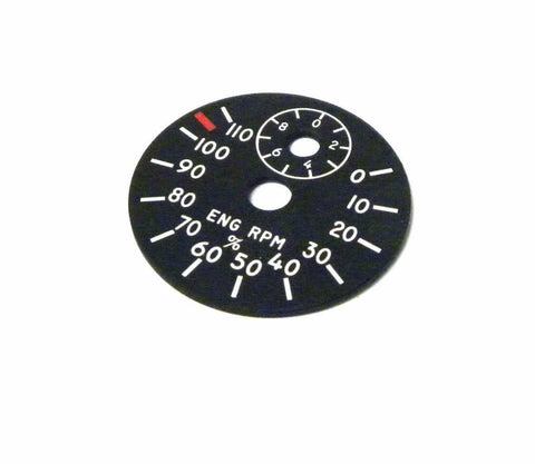 NEW HORIZON AEROSPACE S4037 ENGINE RPM % DIAL 0-110 RPM (7 AVAILABLE)