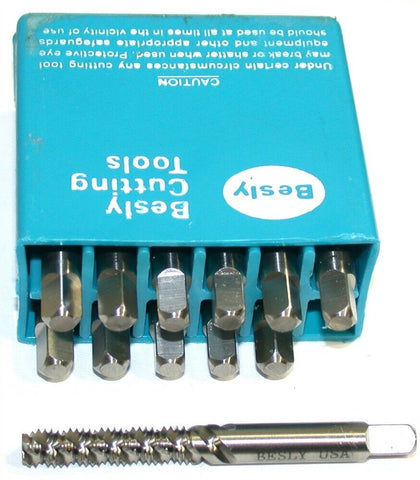 Lot of 12 New 4144 Besly M6 X 1.0 Metric 3 flute Turbo-Cut Bottom Taps 18188