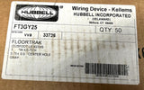 Hubbell FT3GY25 Kellems FloorTrak Cable Protector Gray 25' Length 3" W 1-Channel