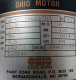 Ohio Motor D-421366X6785 Motor 1725RPM 90V 1.5HP