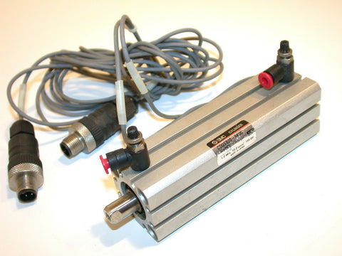 UP TO 3 SMC COMPACT 2 1/2" AIR CYLINDERS CDQSB20-64DC-F9P W/SENSORS