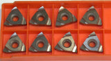 Lot of 8 New Seco Snap-Tap Indexable Carbide Threading Inserts 16EL0.5ISO P10