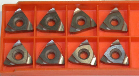 Lot of 8 New Seco Snap-Tap Indexable Carbide Threading Inserts 16EL0.5ISO P10