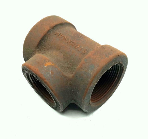 Cast Iron Reducer Tee 1-1/2" x 1 1-2" x 1"
