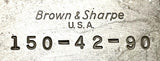 Brown & Sharpe 150-42-90 Single Base Turret Lathe Tool Holder Block 1-1/4" Shank