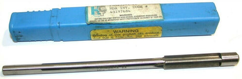 Hannibal PSMT3141-21 4 Flute 6" OAL .358" Carbide Piloted Reamer 43197684 New