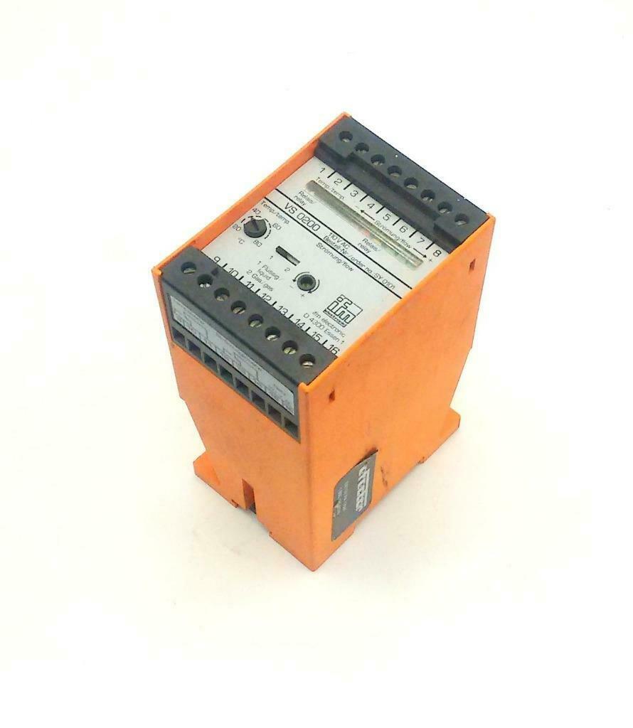 IFM Efector VS 0200 Flow Switch Controller Unit 110 VAC
