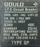 Gould Q260 2 Pole Circuit Breaker 60A 120/240VAC