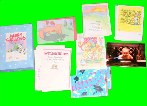 250,000 GREETINGS CARDS (BIRTHDAYS, FATHER'S DAY, GRADUATIONS) ALL HOLIDAYS