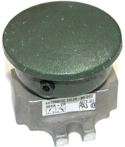 Automatic Valve Corp. Air Solenoid 1/4" NPT GreenPushbuttons 360A